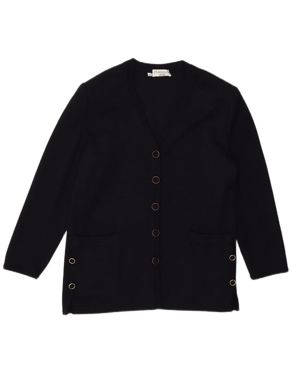 Maglieria Γυναικείο πουλόβερ ζακέτα IT 52 2XL Navy Blue Wool