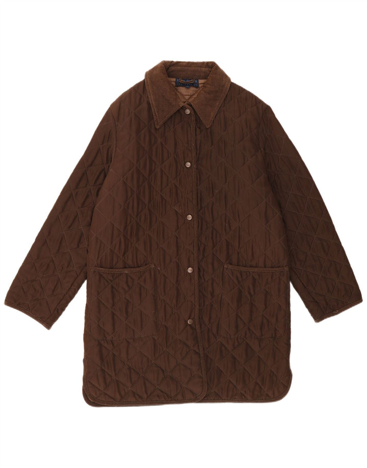 Γυναικείο καπιτονέ πανωφόρι Les Copains IT 42 Medium Brown Acetate