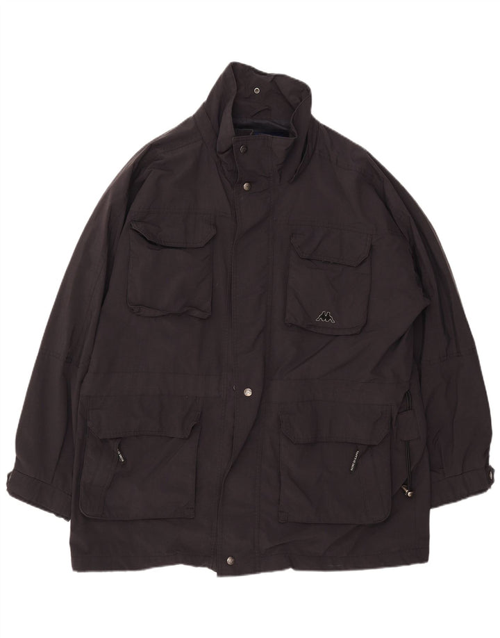 Kappa Mens Utility Jacket UK 40 Large Black Nylon
