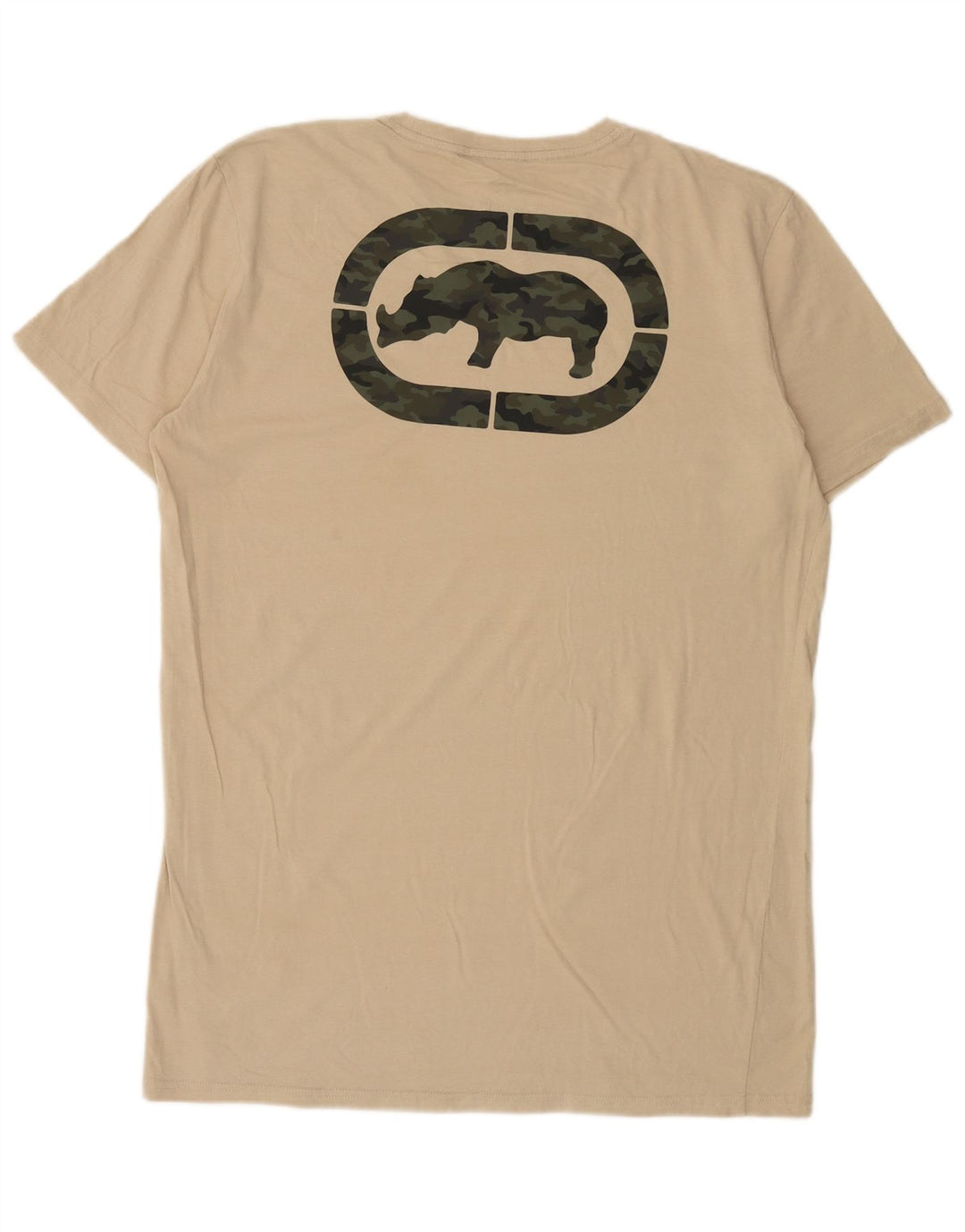 Ανδρικό γραφικό T-Shirt Ecko Unltd Top XL Beige βαμβακερό
