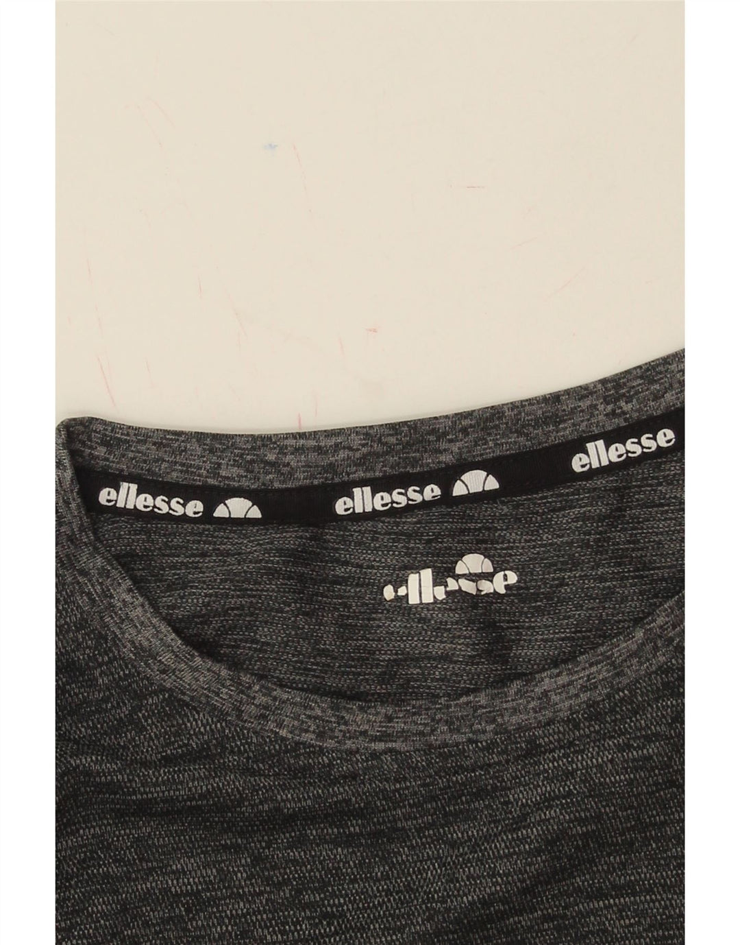 ELLESSE Mens T-Shirt Top Medium Grey Colourblock Polyester Vintage Ellesse and Second-Hand Ellesse from Messina Hembry 