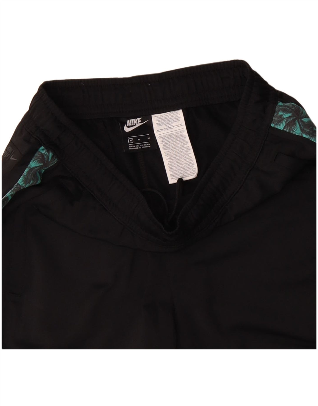 Ανδρικά γραφικά παντελόνια αθλητικής φόρμας NIKE, μεσαίου μαύρου χρώματος, πολυεστέρας