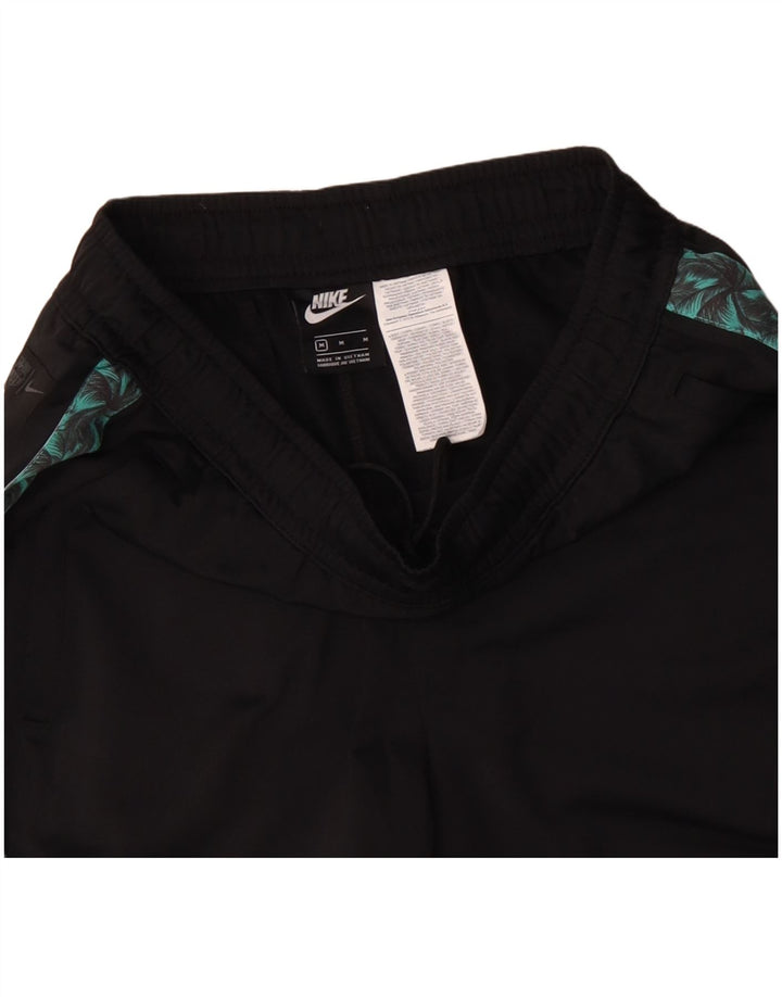 Ανδρικά γραφικά παντελόνια αθλητικής φόρμας NIKE, μεσαίου μαύρου χρώματος, πολυεστέρας