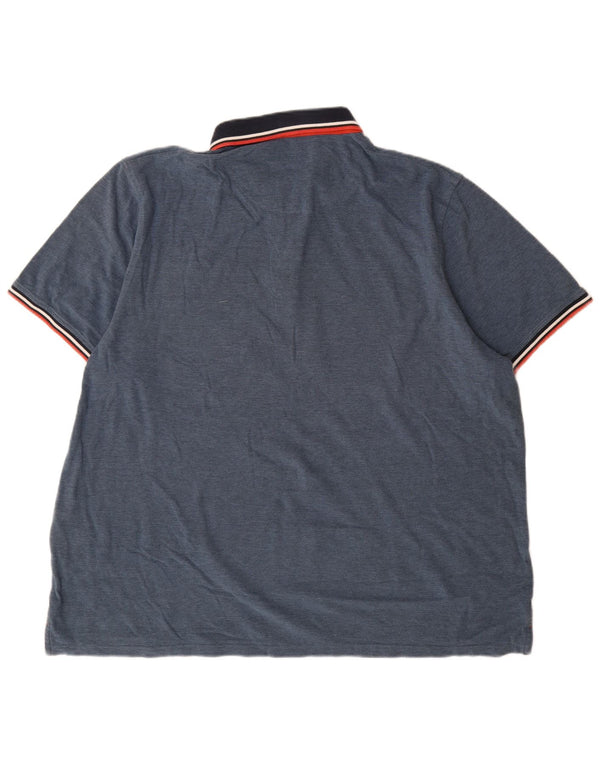 Jack & Jones Ανδρικό μπλουζάκι πόλο 3XL Navy Blue βαμβακερό