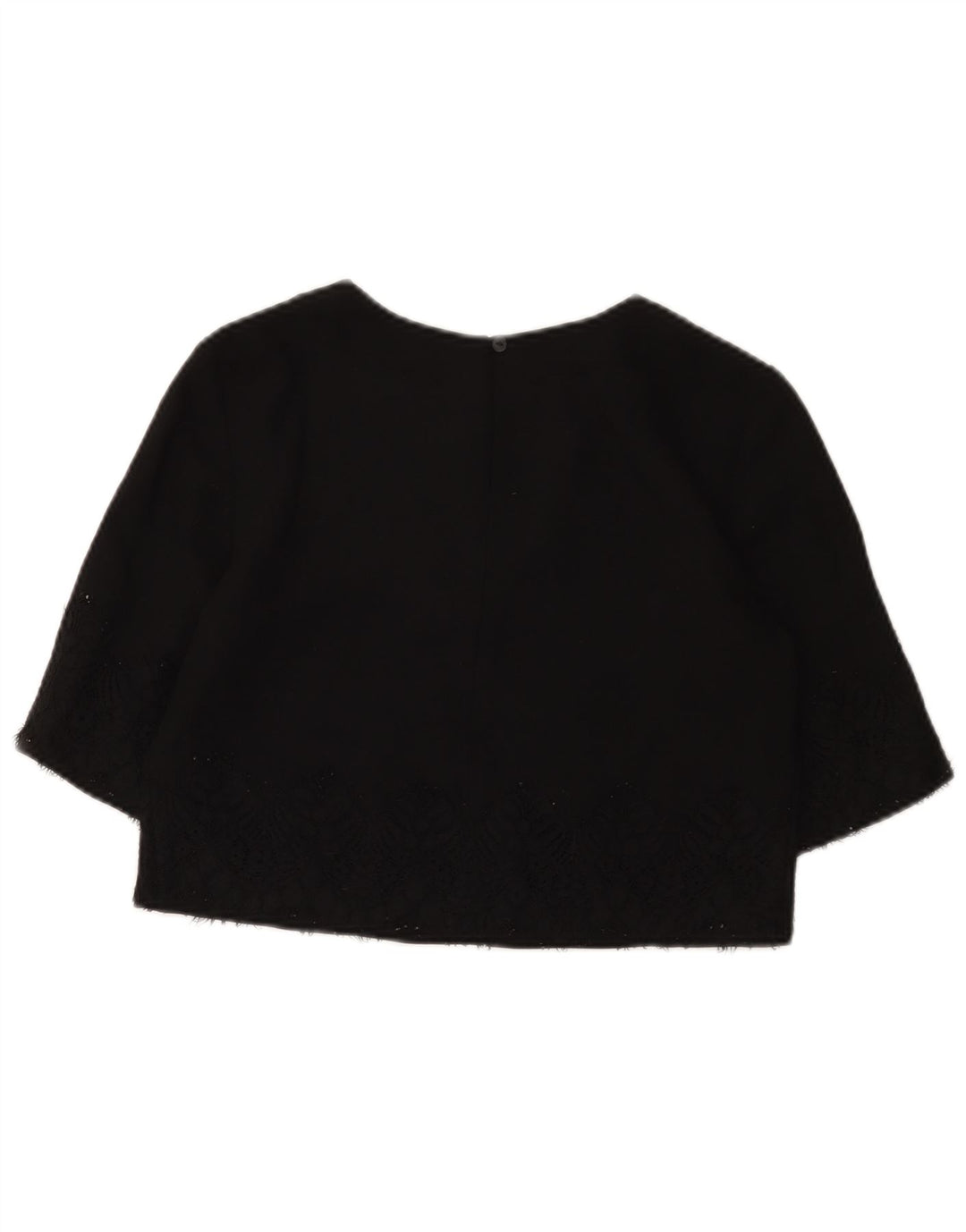 French Connection Γυναικείο Crop Top UK 8 Small Black Polyester