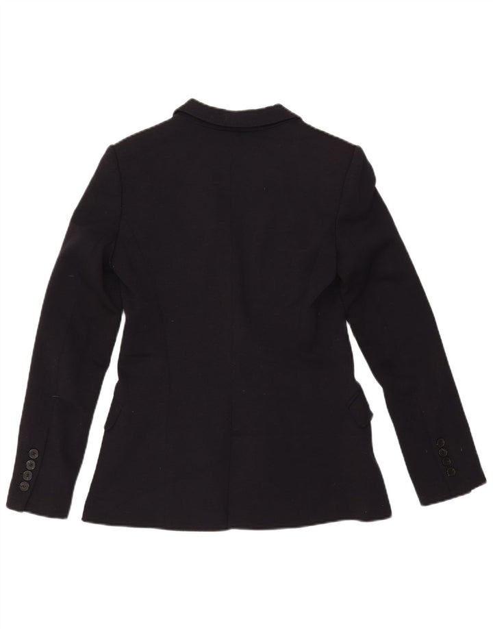 Zara Γυναικείο Μπουφάν 1 Κουμπί Blazer UK 10 Small Black Polyester