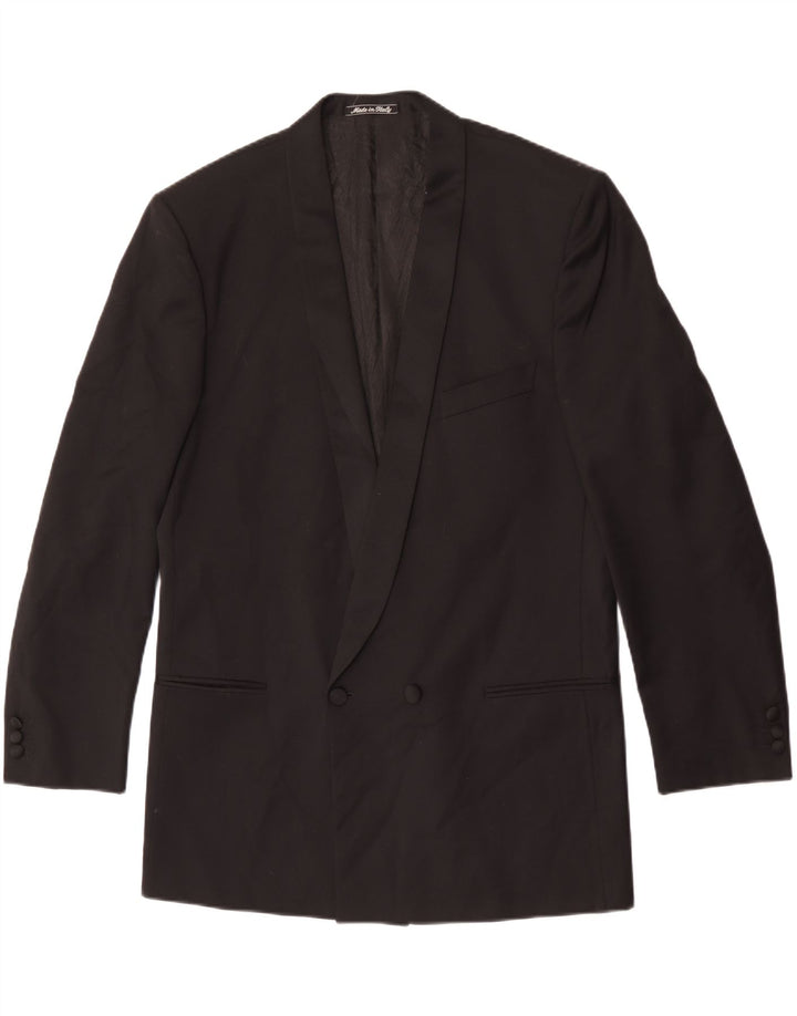 Profilo Ανδρικό Μπουφάν Blazer Διπλό στήθος IT 52 XL Μαύρο Μάλλινο