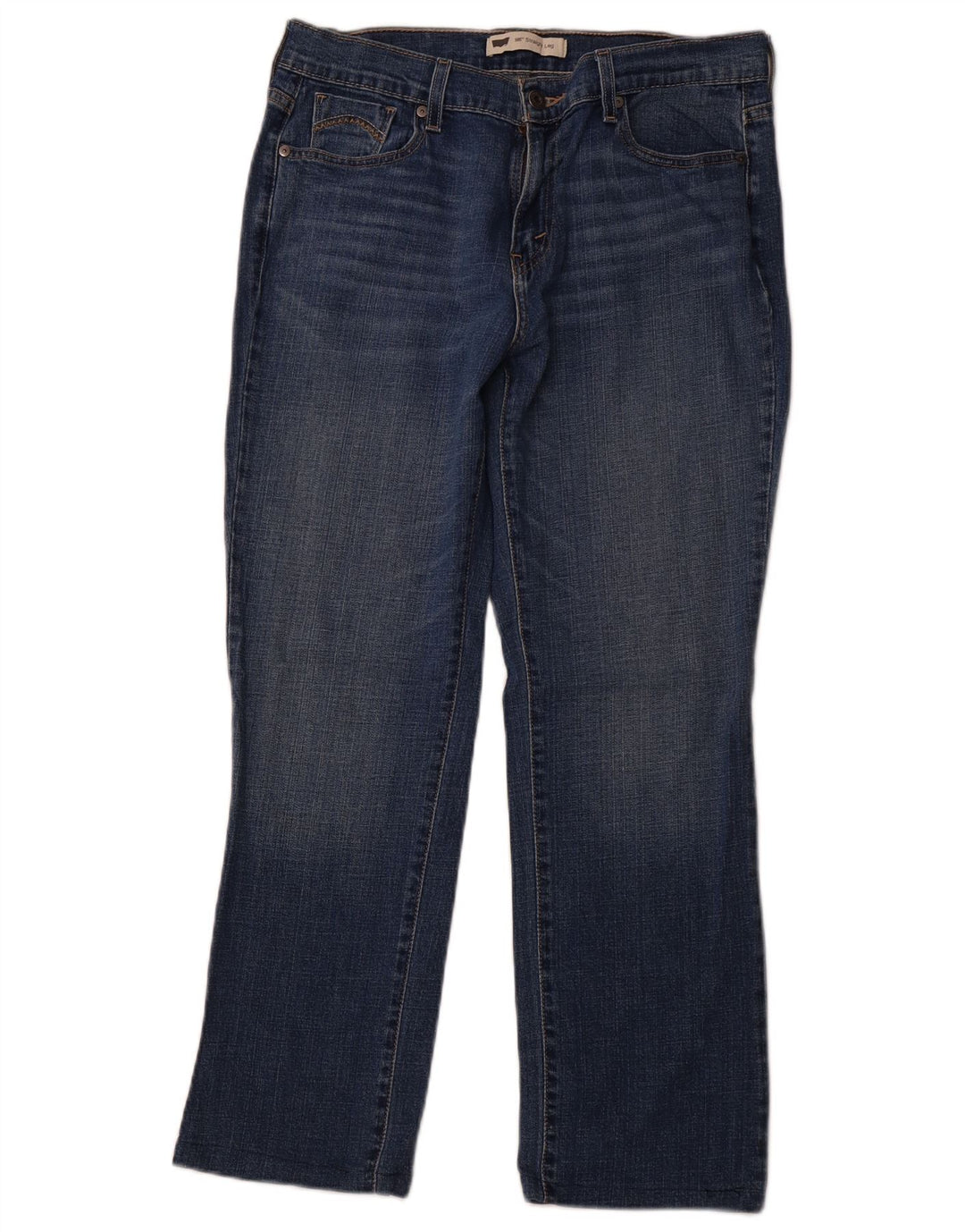 LEVI'S Γυναικείο τζιν 506 ίσιο US 10 μεγάλο W30 L27 Μπλε βαμβακερό