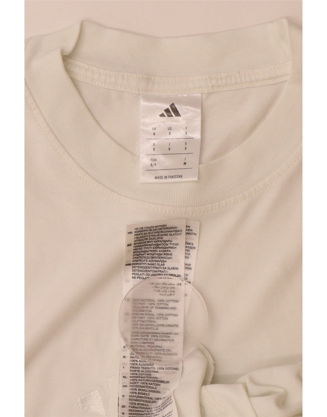 Ανδρικό T-Shirt ADIDAS Top Small White Βαμβακερό