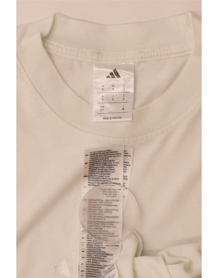 Ανδρικό T-Shirt ADIDAS Top Small White Βαμβακερό
