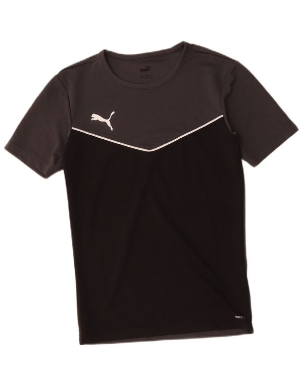 Ανδρικό T-Shirt Puma Top Small Black Colourblock Πολυεστέρας