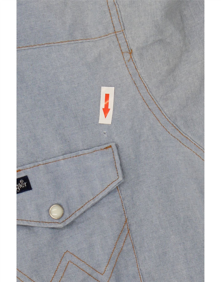 Ανδρικό πουκάμισο Western Wrangler 17 XL Μπλε Πολυεστέρας