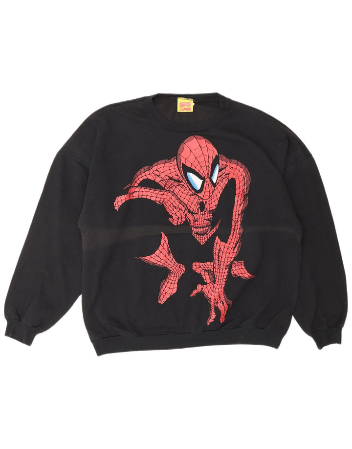 MARVEL COMICS 1994 Ανδρική φούτερ Spider-Man Jumper XL Black Comics