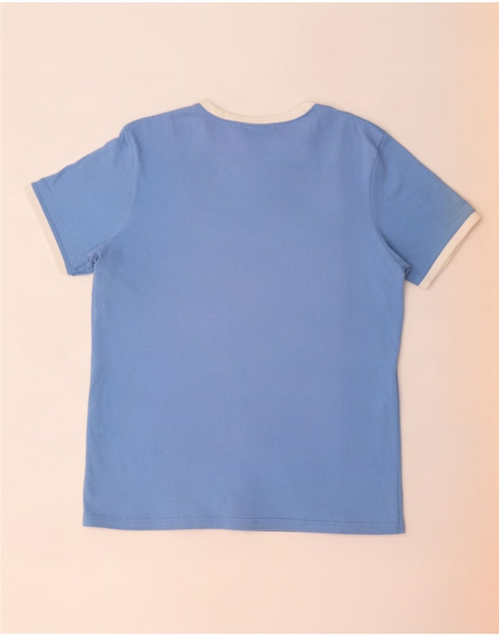 Ανδρικό T-Shirt Ellesse Top από μεσαίο μπλε βαμβακερό