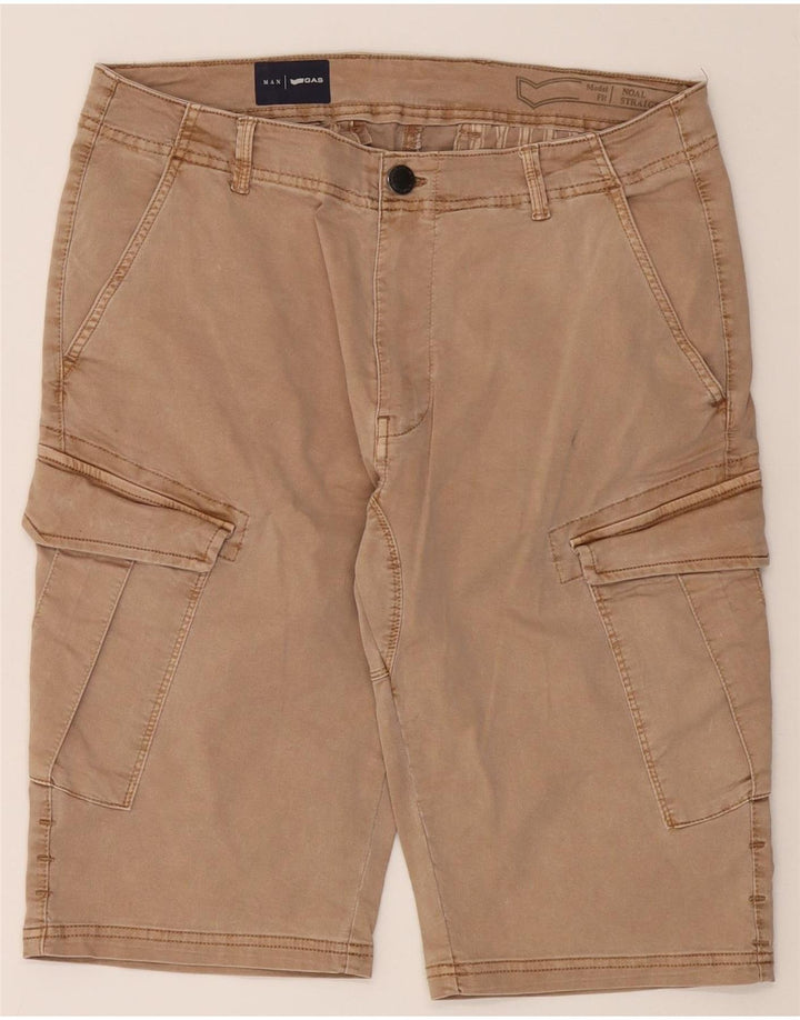 GAS Mens Cargo Shorts W32 Medium Beige Cotton Vintage Gas and Second-Hand Gas from Messina Hembry 