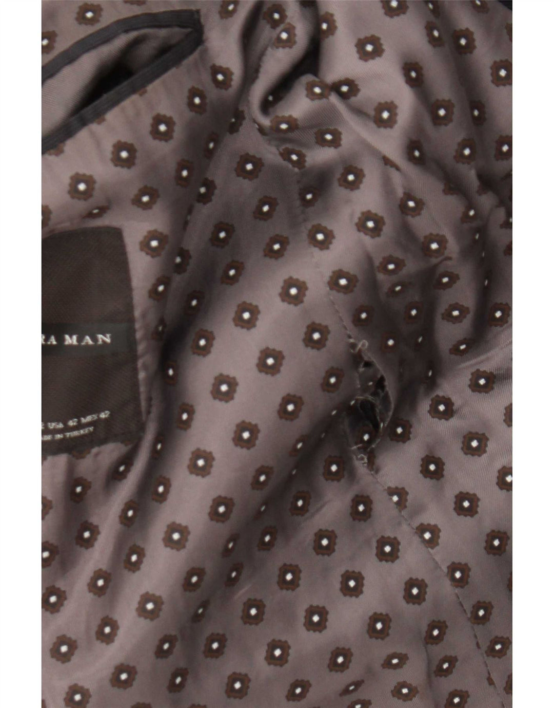 Zara Ανδρικό τζάκετ μπλέιζερ με 2 κουμπιά EU 52 Large Navy Blue Pinstripe