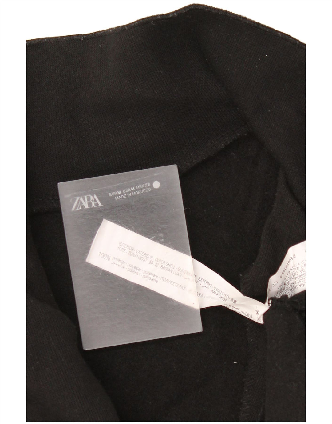 Zara γυναικείο πουλόβερ μεγάλου μεγέθους με φερμουάρ UK 14 Μεσαίο μαύρο πολυεστέρα
