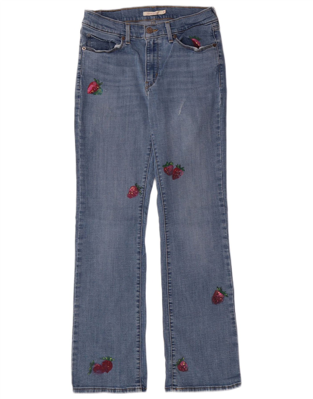 Γυναικείο τζιν με γραφικό μποτάκι Levi's US 8 Medium W29 L32 Blue Classic