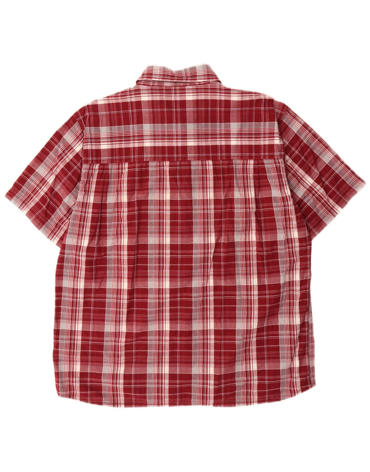 Ανδρικό κοντομάνικο πουκάμισο Wrangler XL Κόκκινο βαμβακερό