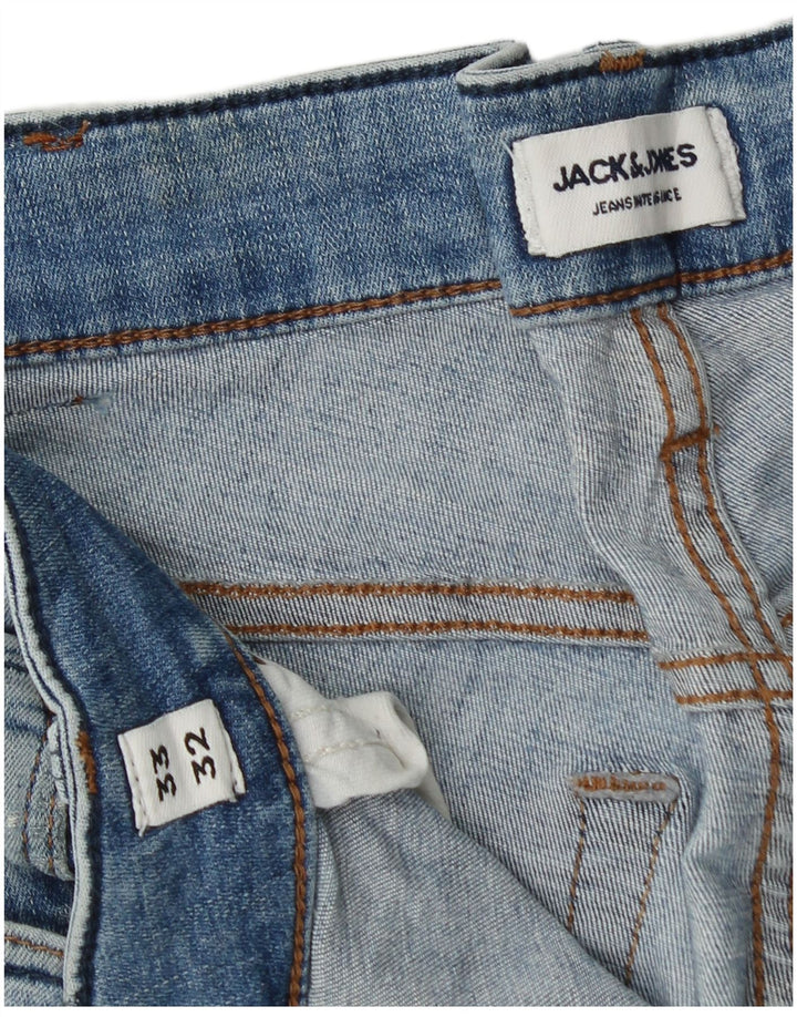JACK & JONES Ανδρικό τζιν GLENN Slim W33 L32 Μπλε βαμβακερό