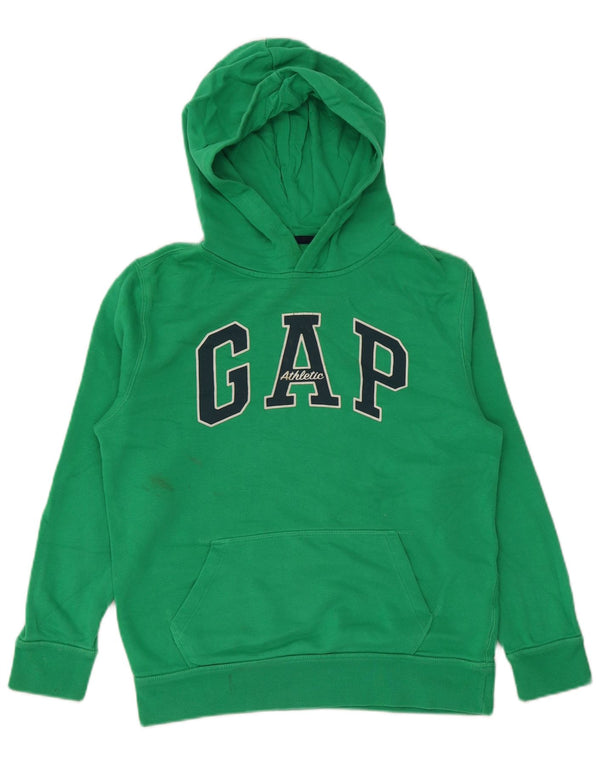 Gap Boys Graphic Hoodie Jumper 13-14 Years 2XL Green Cotton