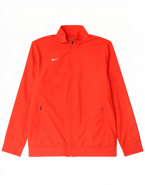 Nike Mens Dri Fit Tracksuit Top Jacket XL Red Polyester