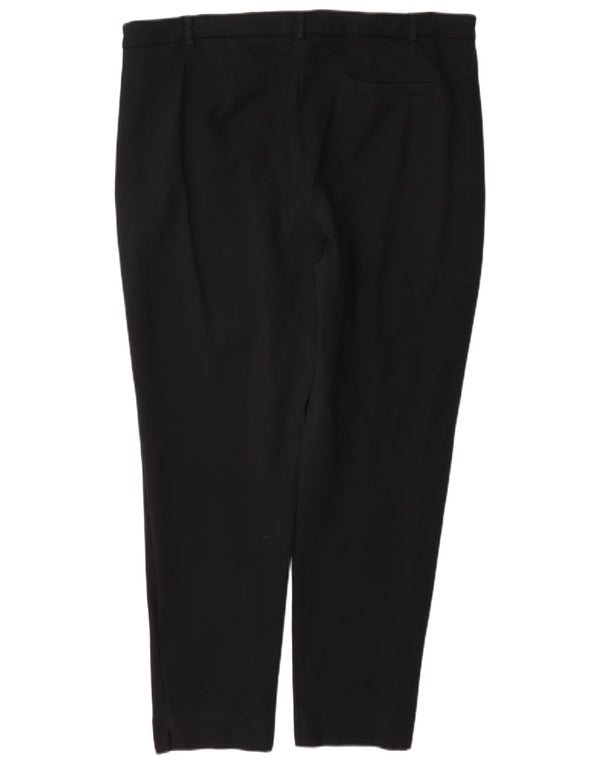 Marks & Spencer Womens The Mia Slim Casual Trousers UK 18 XL W38 L28 Black