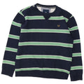 Ανδρικό φούτερ Crew Clothing Jumper Μεσαίο μπλε ναυτικό ριγέ βαμβακερό