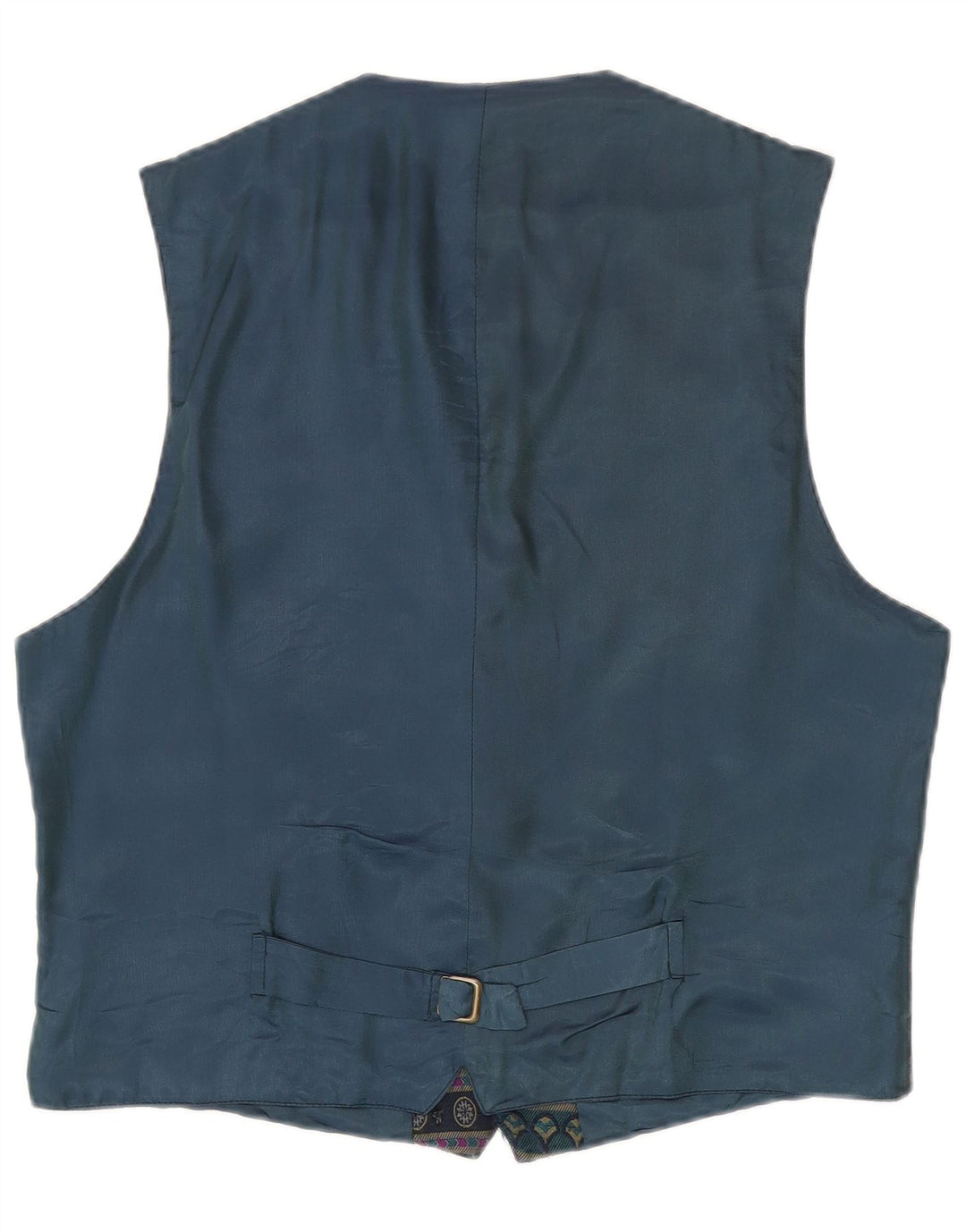 Vintage Ανδρικό Γιλέκο XL Navy Blue Geometric Polyester
