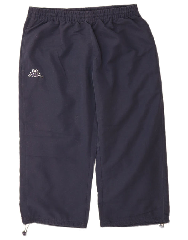 Kappa Mens Capri Tracksuit Trousers XL  Navy Blue Polyester