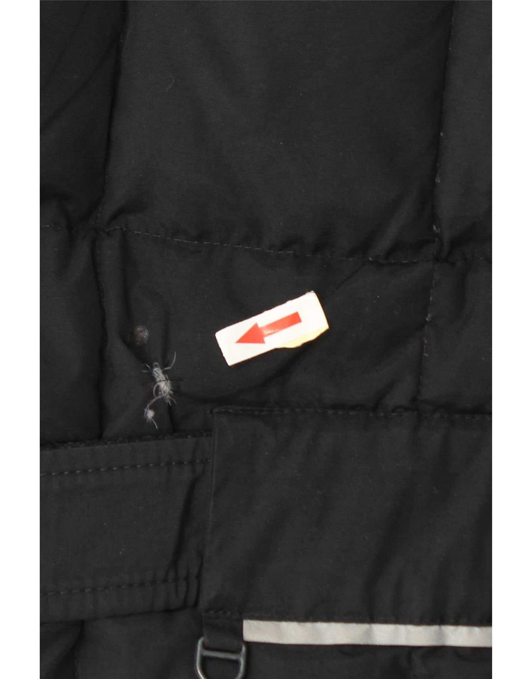 Vintage γυναικείο μπουφάν με επένδυση IT 48 XL Μαύρο Πολυαμίδιο