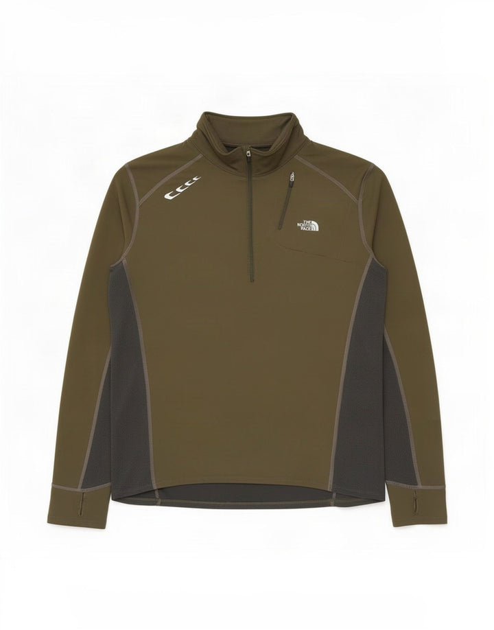 Ανδρική φόρμα πουλόβερ με φερμουάρ North Face Top Large Khaki Colourblock