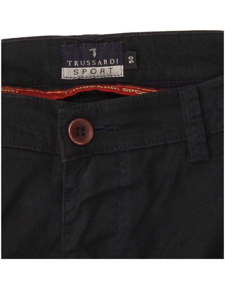 TRUSSARDI Ανδρικό ίσιο παντελόνι Chino IT 50 Large W30 L31 Navy Blue