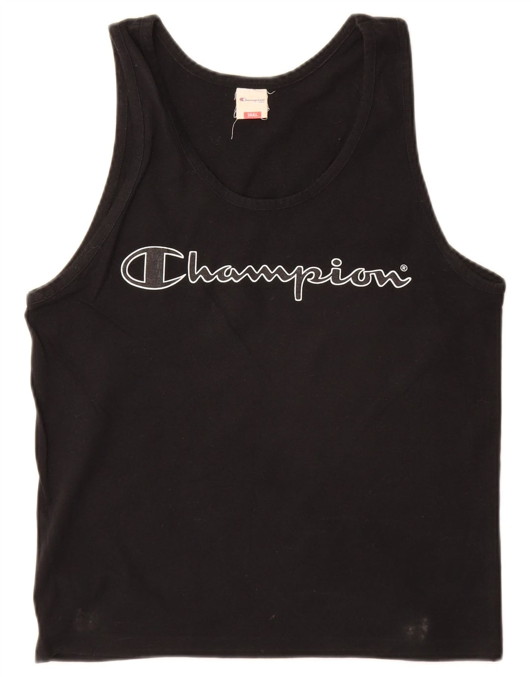 Champion Womens Graphic Vest Top UK 10 Small Black