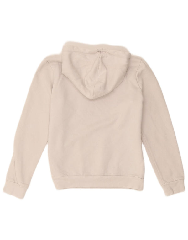 Puma Womens Crop Hoodie Jumper UK 10 Small White Βαμβακερό