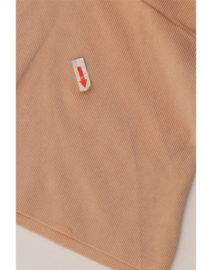 Zara Γυναικείο τοπ μακρυμάνικο UK 8 Small Beige Viscose