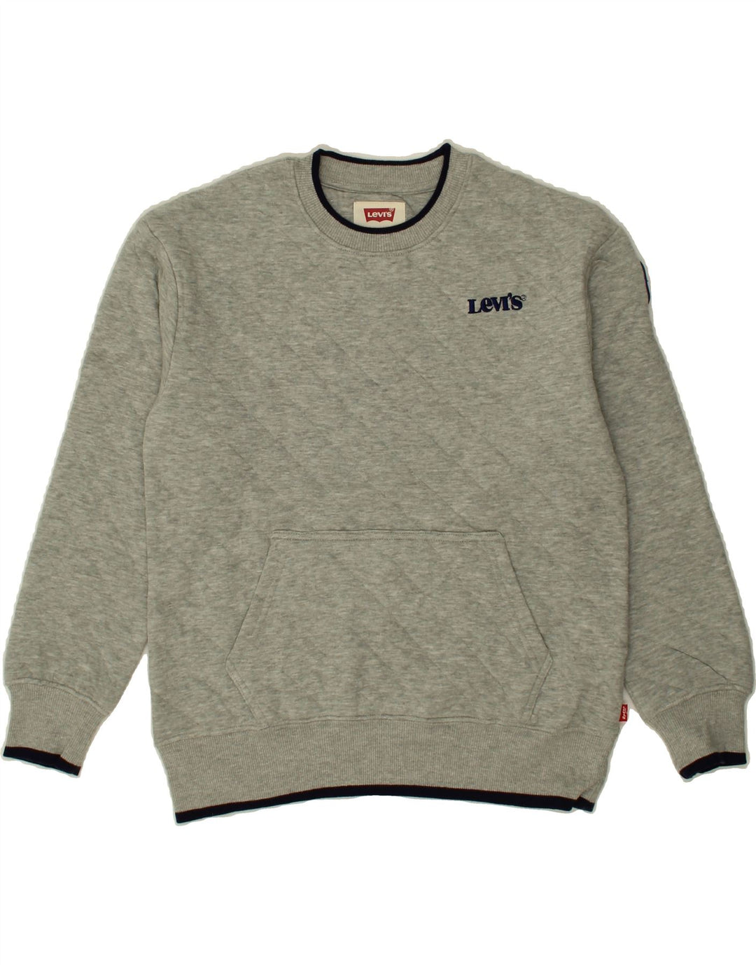 LEVI'S Girls Sweatshirt Jumper 12-13 Years Grey Cotton Vintage Levi's and Second-Hand Levi's from Messina Hembry 