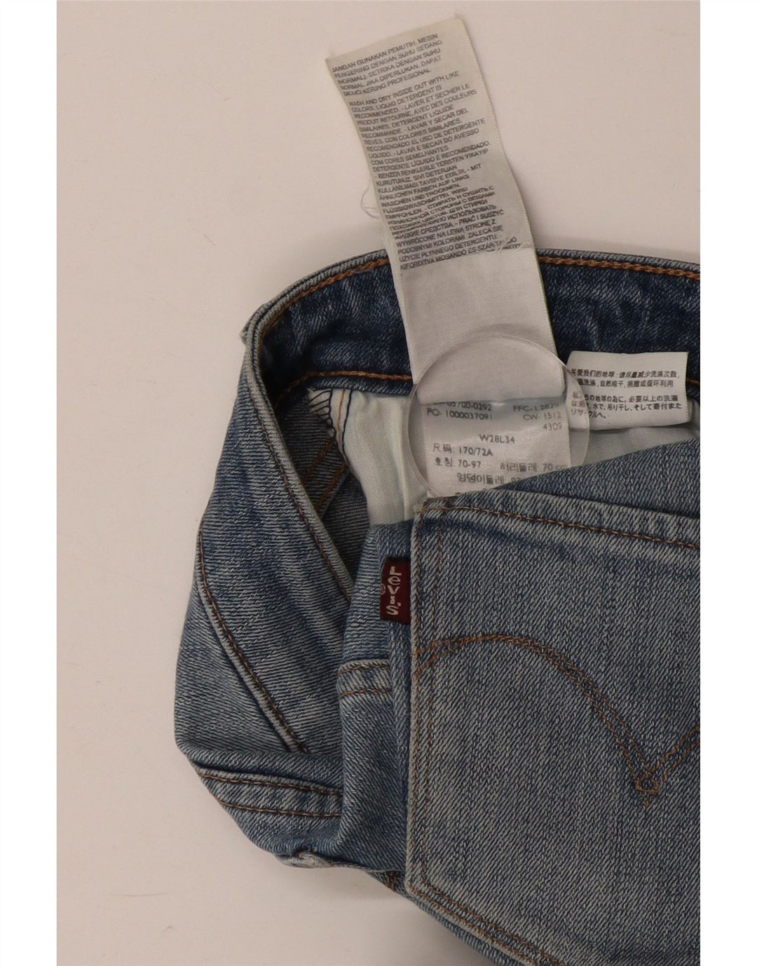 Γυναικείο τζιν ίσιο Levi's W28 L34 Μπλε βαμβακερό