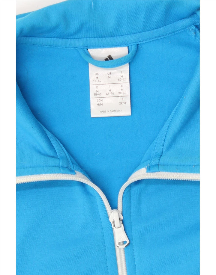 Γυναικεία αθλητική φόρμα Adidas Top Jacket UK 12 /14 Medium Blue