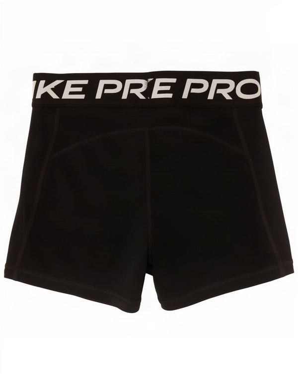 Γυναικεία γραφικά αθλητικά σορτς Nike Dri Fit UK 10 Small Black Polyester