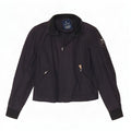 Playlife Γυναικείο Bomber Jacket UK 16 Large Navy Blue Cotton