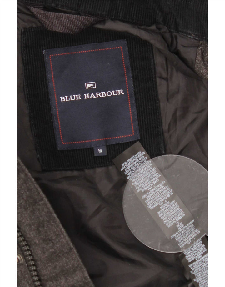 Marks & Spencer Mens Blue Harbor Quilted Utility Jacket UK 38 Medium Grey