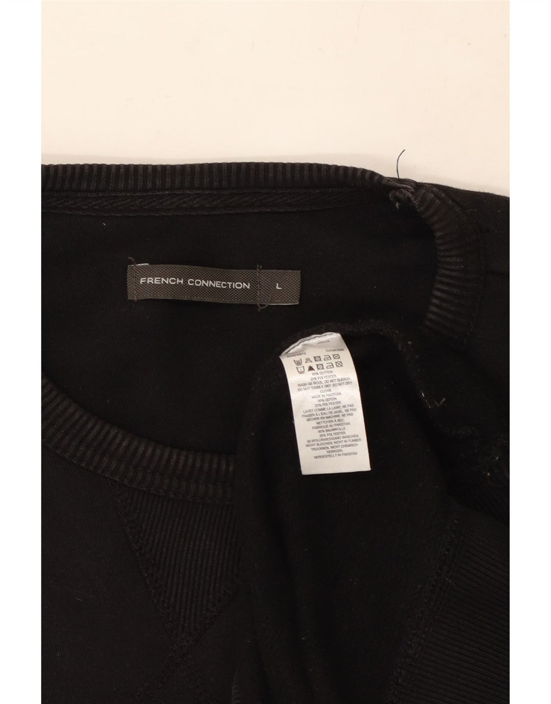 ΓΑΛΛΙΚΗ ΣΥΝΔΕΣΗ Ανδρική φούτερ Jumper Μεγάλο μαύρο βαμβακερό