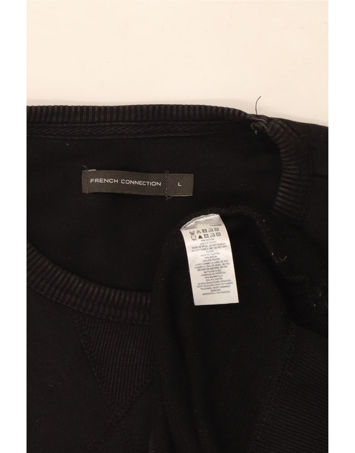 ΓΑΛΛΙΚΗ ΣΥΝΔΕΣΗ Ανδρική φούτερ Jumper Μεγάλο μαύρο βαμβακερό