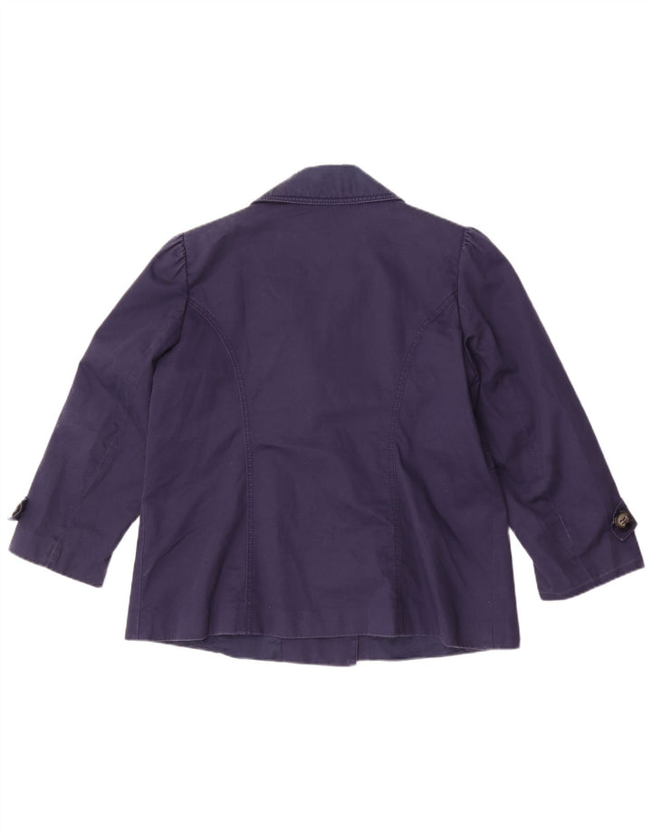 Marks & Spencer Γυναικεία κοντή καμπαρντίνα UK 14 Medium Navy Blue