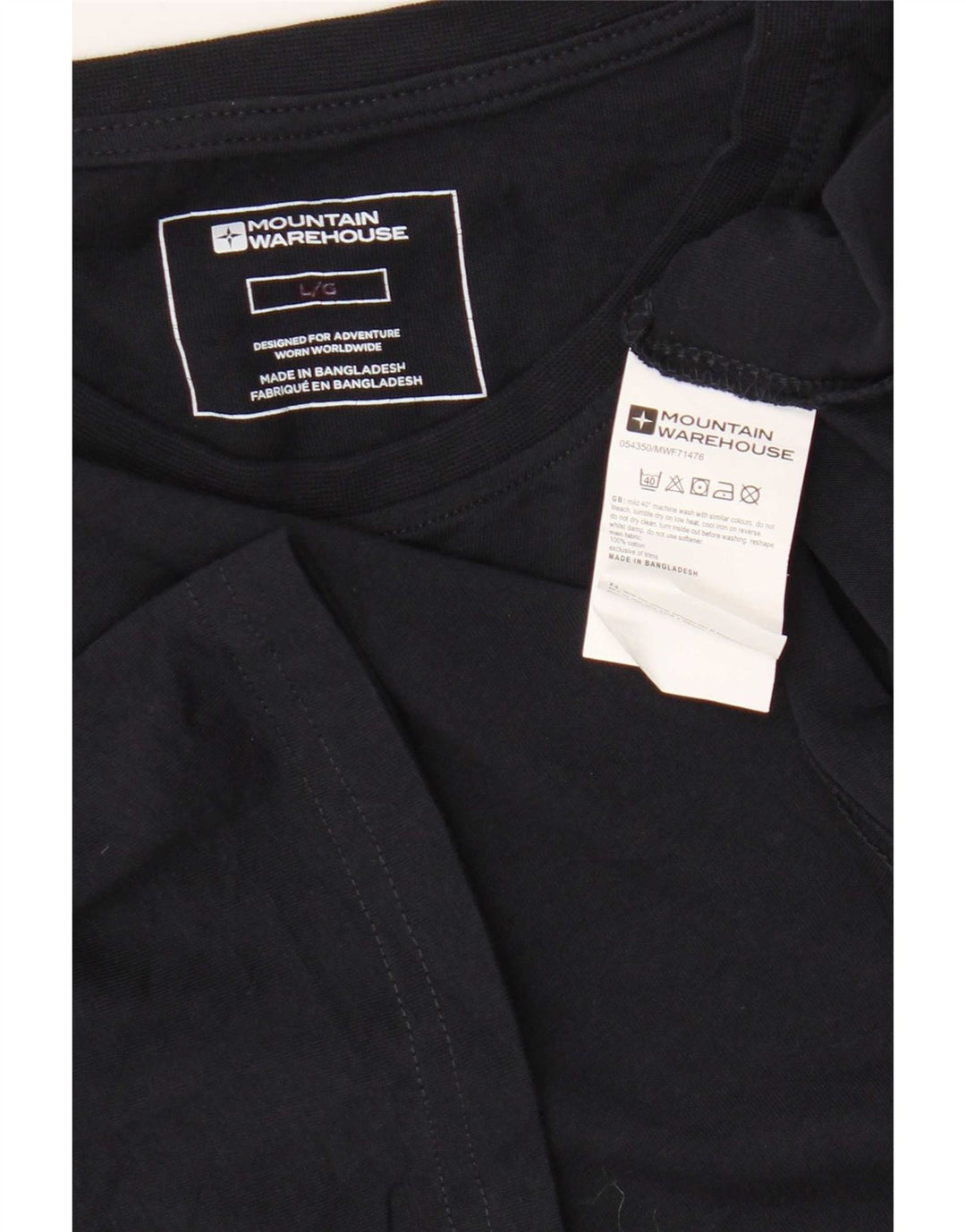 Ανδρικό T-Shirt Mountain Warehouse Top Large Navy Blue Cotton