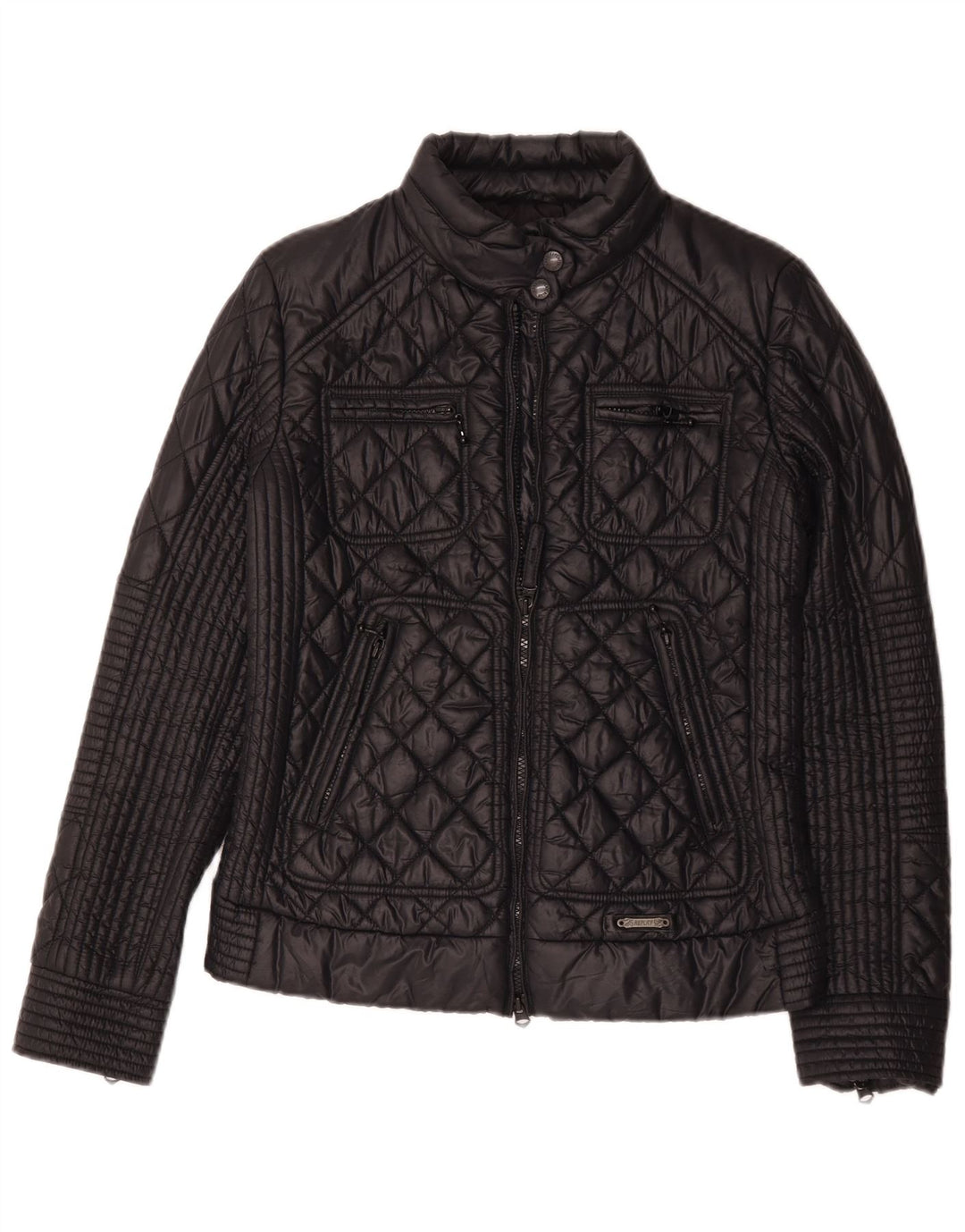 Replay Γυναικείο Καπιτονέ μπουφάν UK 14 Medium Black Polyamide