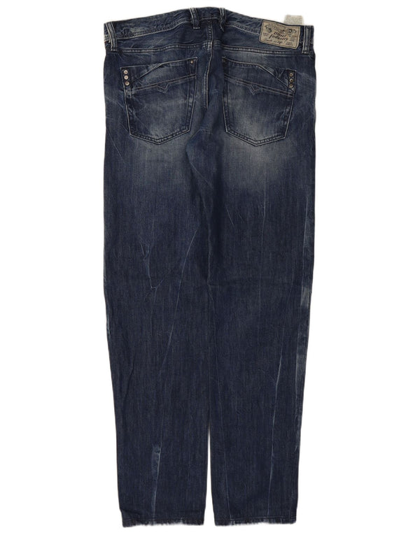 Ανδρικό τζιν DIESEL Mennit Distressed Straight W34 L34 Μπλε βαμβακερό