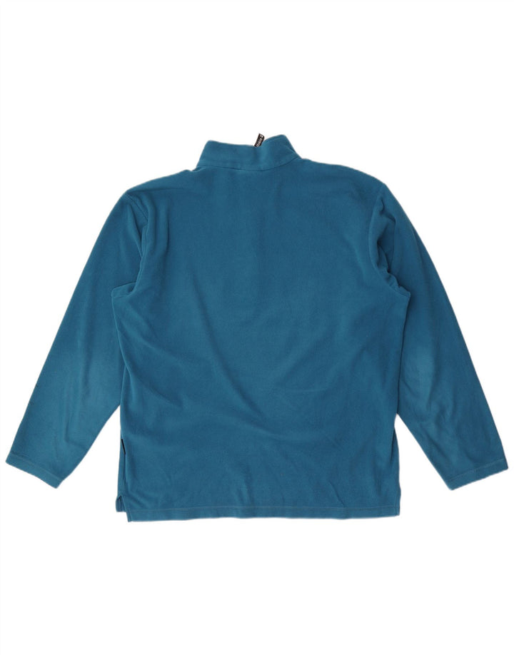 Jack Wolfskin Ανδρικό φερμουάρ με λαιμόκοψη Fleece UK 36/38 Medium Blue Polyester