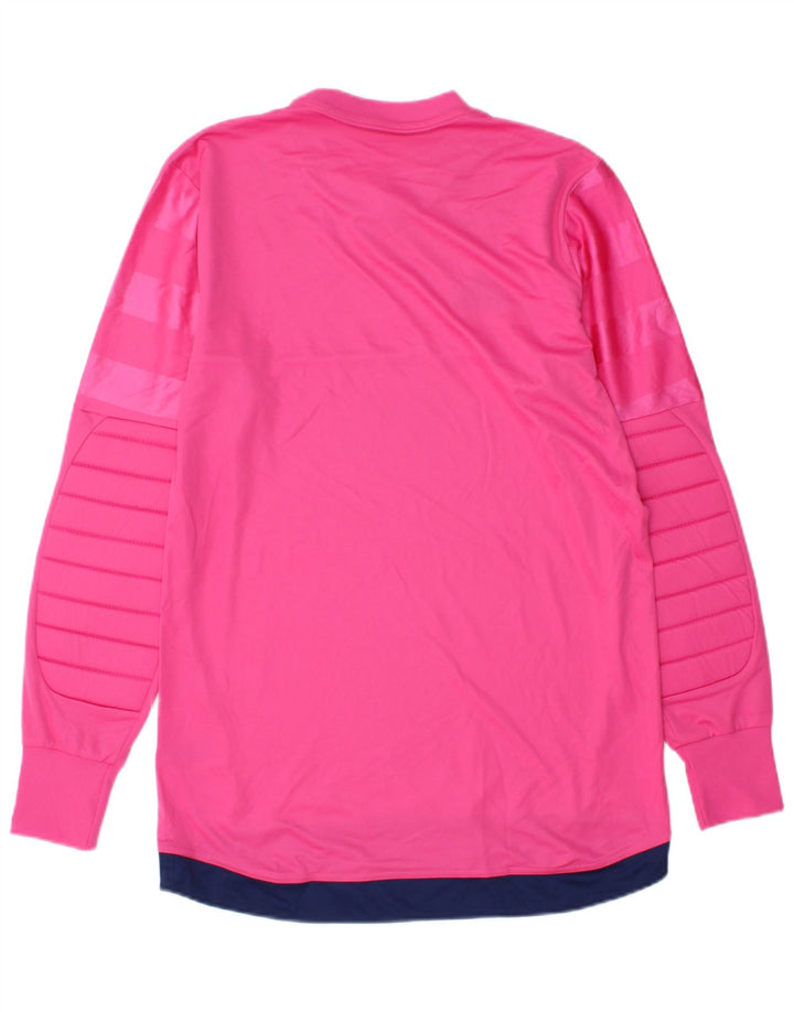 Adidas Ανδρικό T-Shirt Climalite Top Μικρό Ροζ Ριγέ Πολυεστέρας